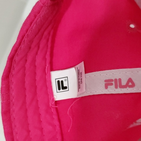 FILA HOT PINK ADJUSTABLE BASEBALL CAP HAT - Picture 7 of 7